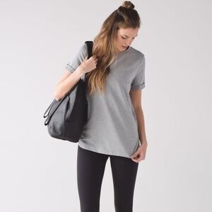 Lululemon All Time Tee Heathered Gray Size 4